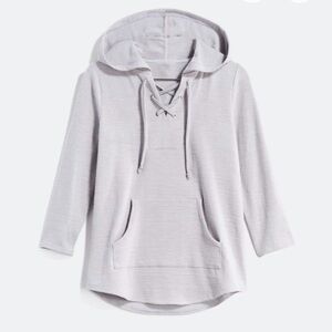 Stitchfix Honey Punch Randeen Lace Up Knit Hoodie